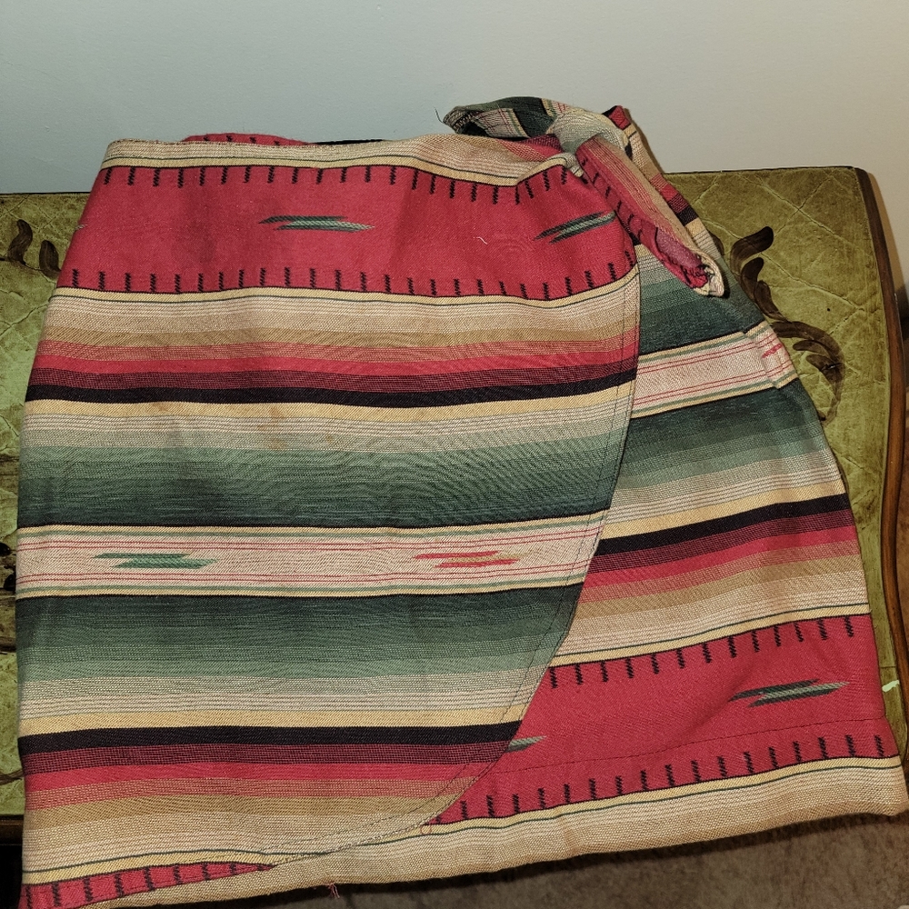 VINTAGE 90s YES WRAP/MINI SKIRT/ SIZE 7